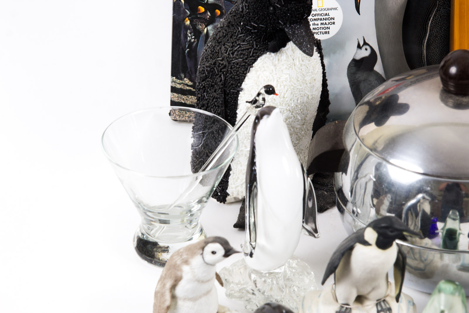 Penguin Themed Home Decor and Literature Assortment
