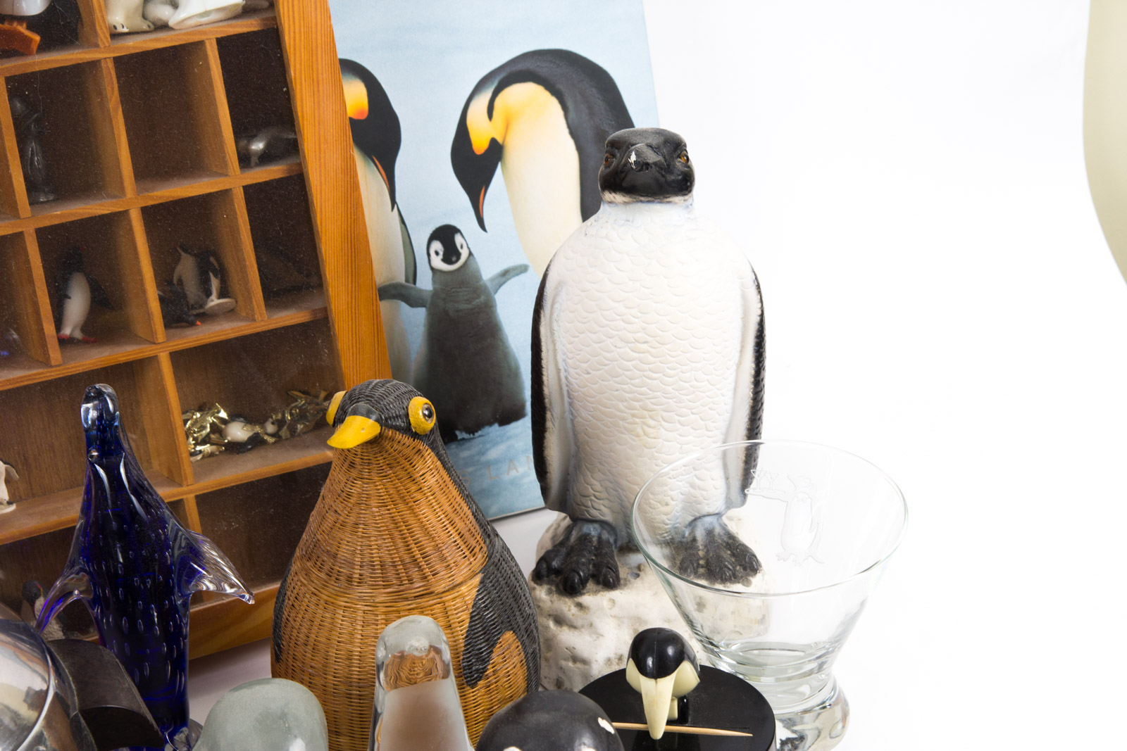 Penguin Themed Home Decor and Literature Assortment