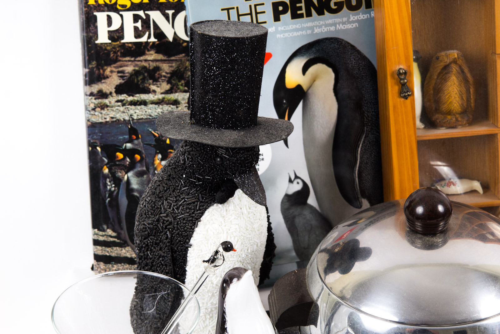 Penguin Themed Home Decor and Literature Assortment