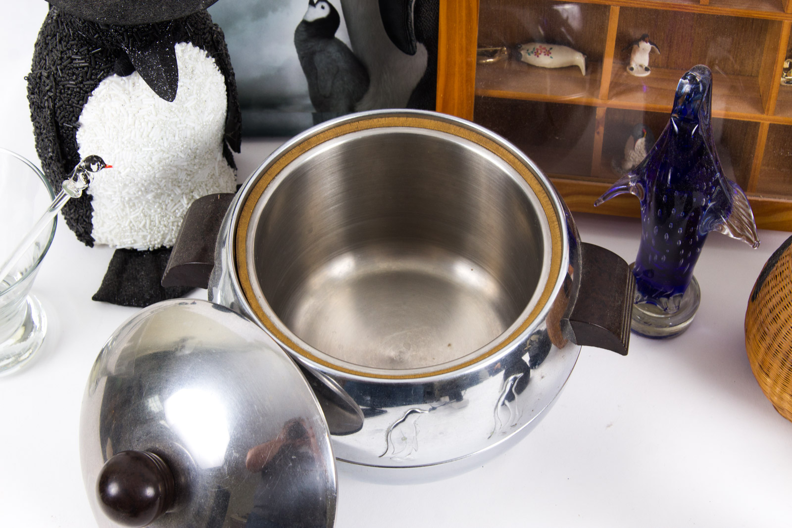 Penguin Themed Home Decor and Literature Assortment