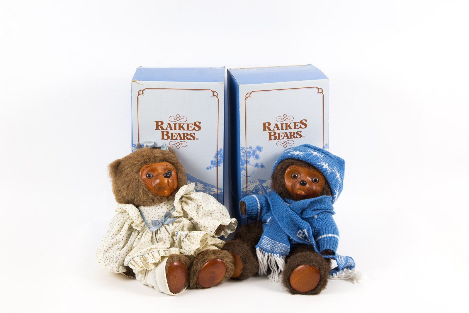 Vintage Raikes Bears with Original Boxes and Documentation
