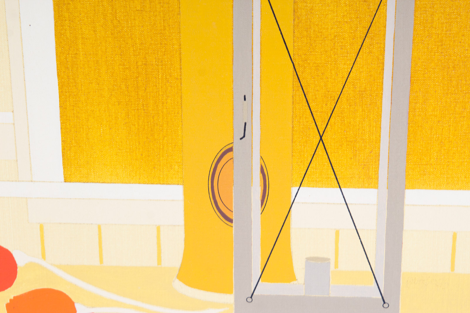 John D. Sember Minimalist Style Still Life on Canvas