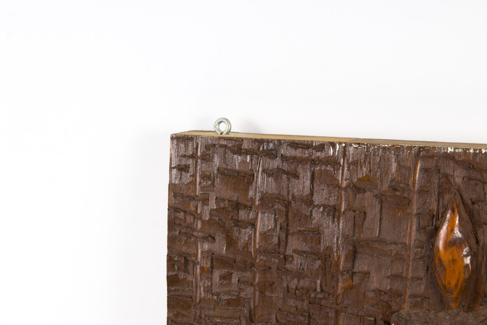 Hand Carved Candle Themed Wall Hanging