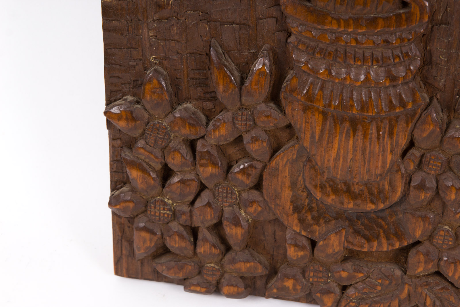 Hand Carved Candle Themed Wall Hanging