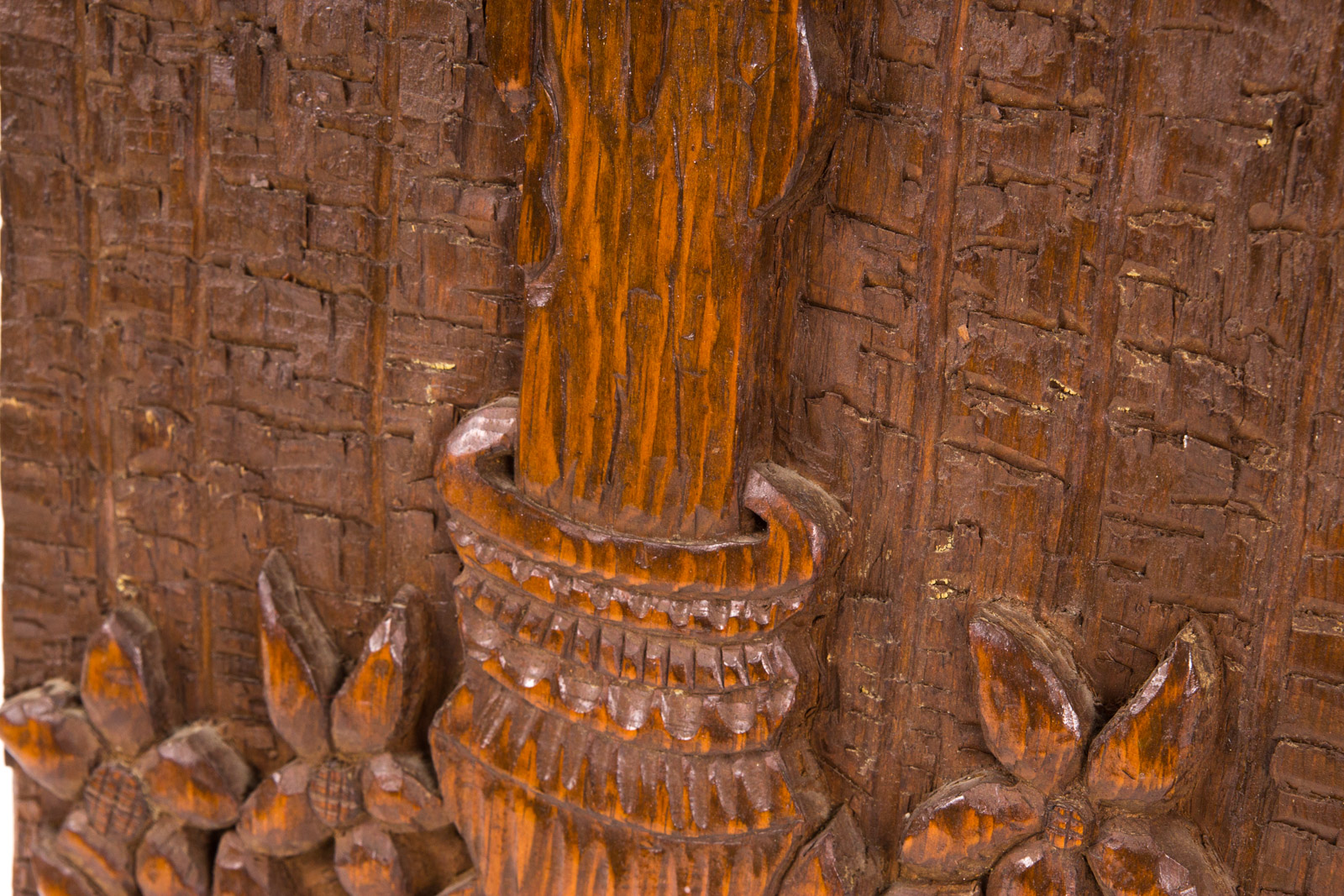 Hand Carved Candle Themed Wall Hanging