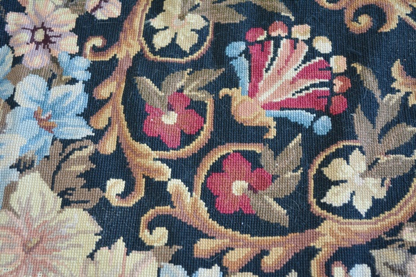 Large Aubusson Style Needlepoint Area Rug