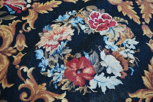 Large Aubusson Style Needlepoint Area Rug