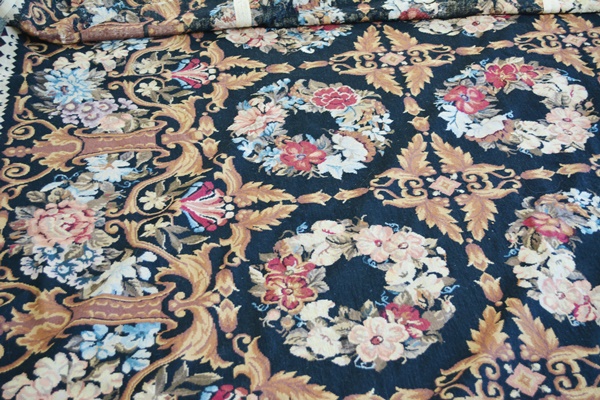 Large Aubusson Style Needlepoint Area Rug