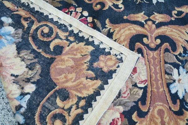Large Aubusson Style Needlepoint Area Rug