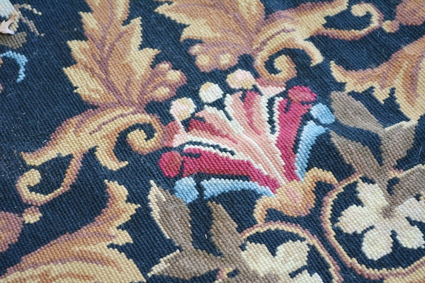 Large Aubusson Style Needlepoint Area Rug