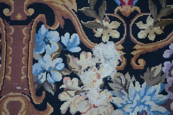 Large Aubusson Style Needlepoint Area Rug