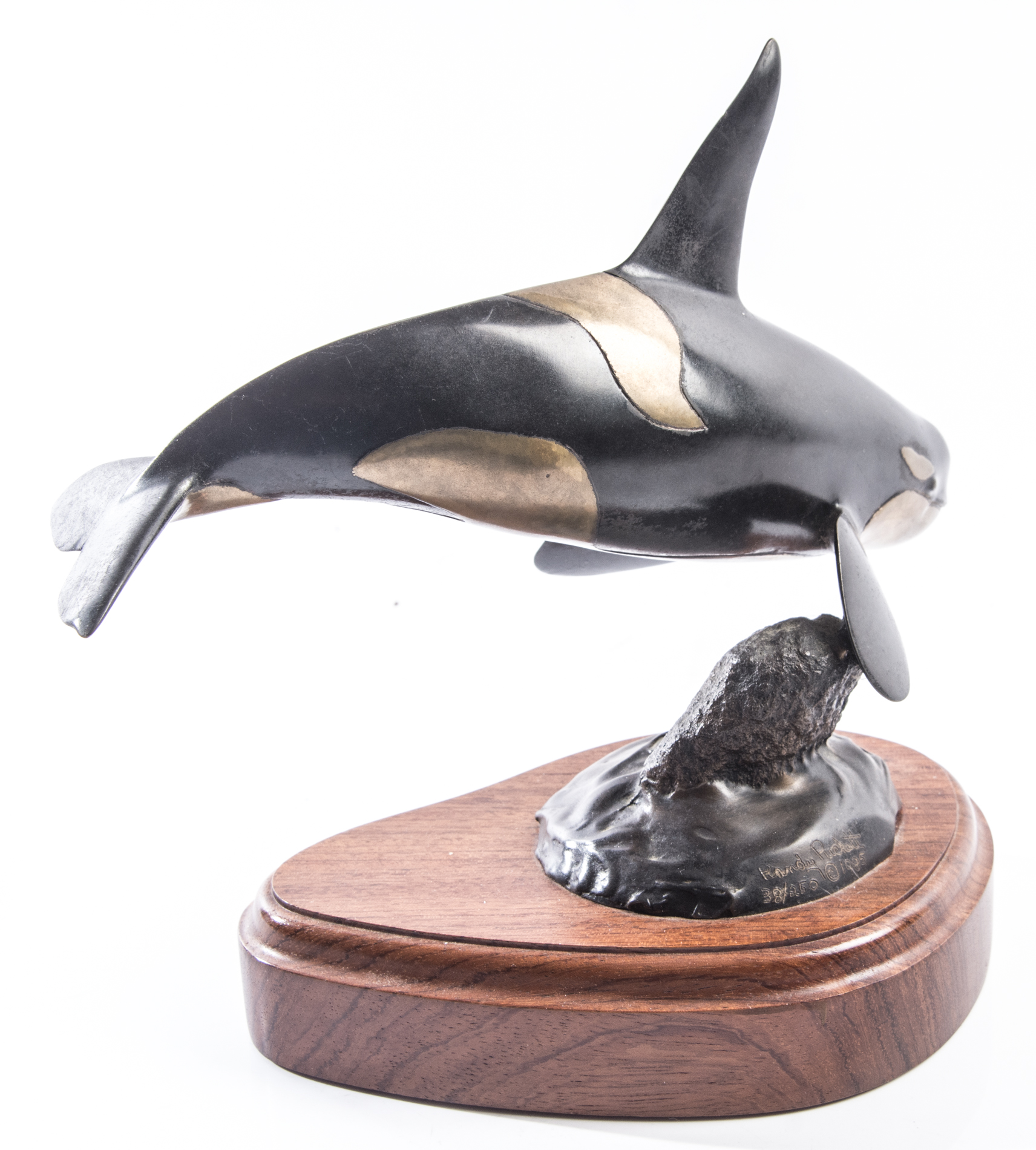 Randy Puckett Bronze Sculpture "Orca"