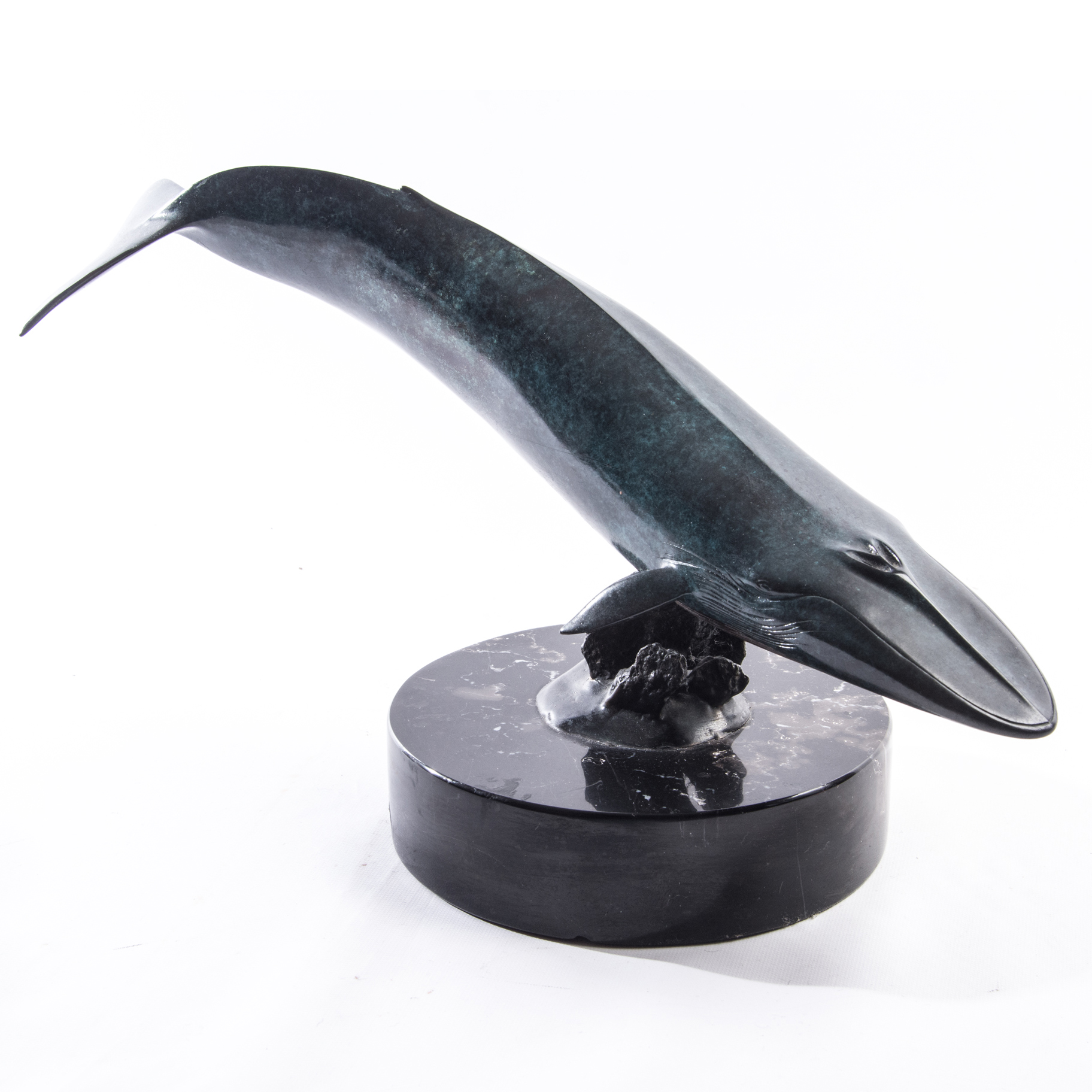 Randy Puckett Bronze Sculpture "1/60 Scale Blue Whale"