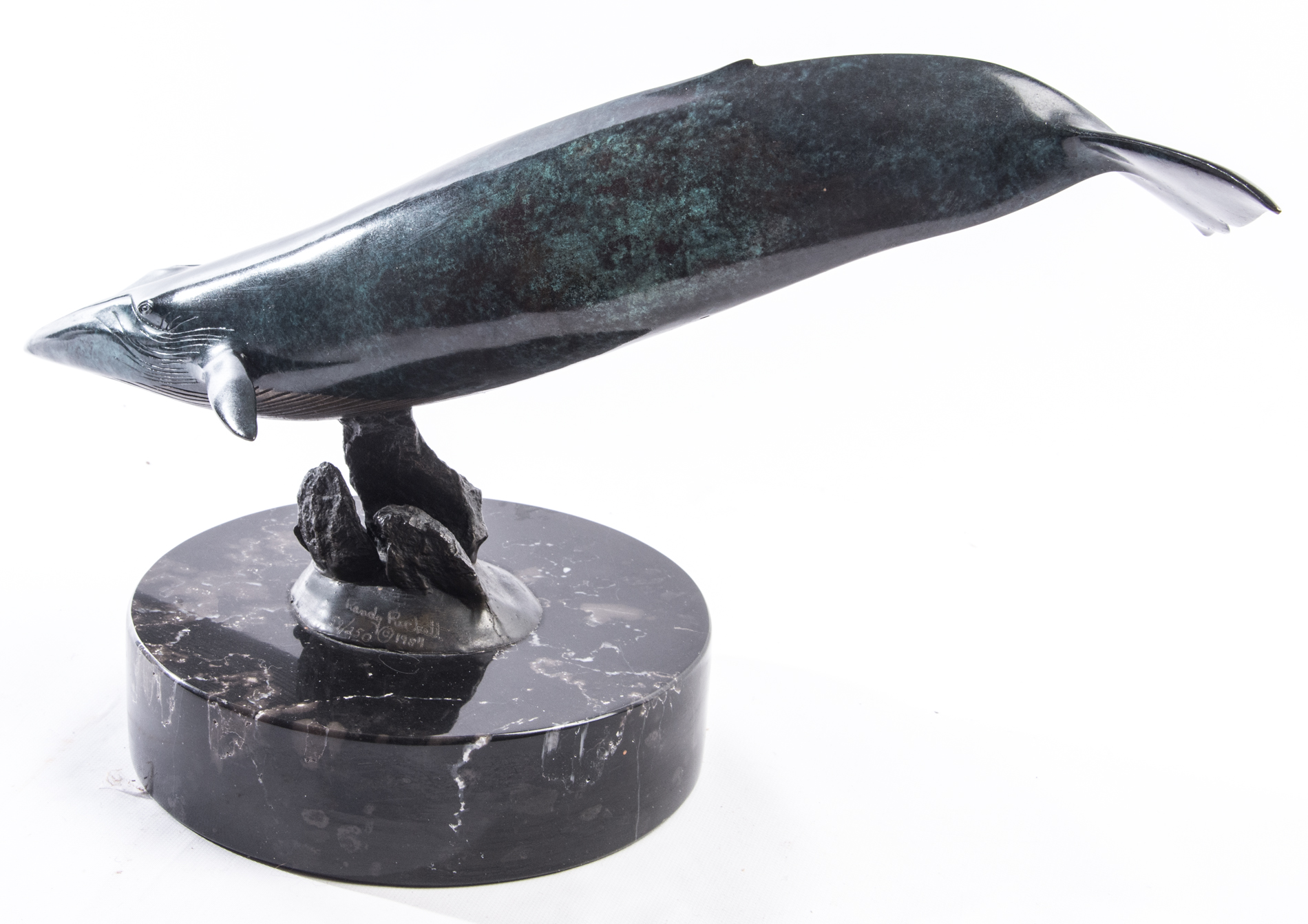 Randy Puckett Bronze Sculpture "1/60 Scale Blue Whale"