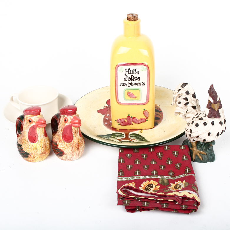 Collection of Chicken Themed Kitchen Items EBTH