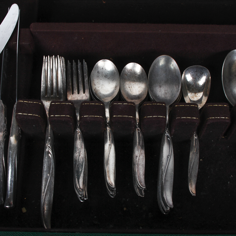Rogers & Bros Plated Flatware with Gorham Flatware Box