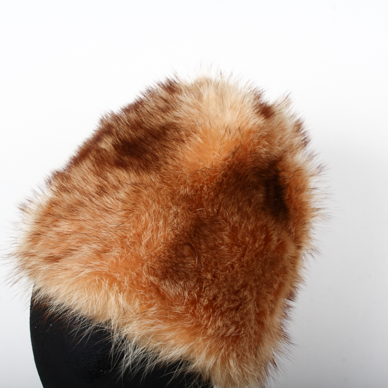Vintage Fox Fur Hat with Box
