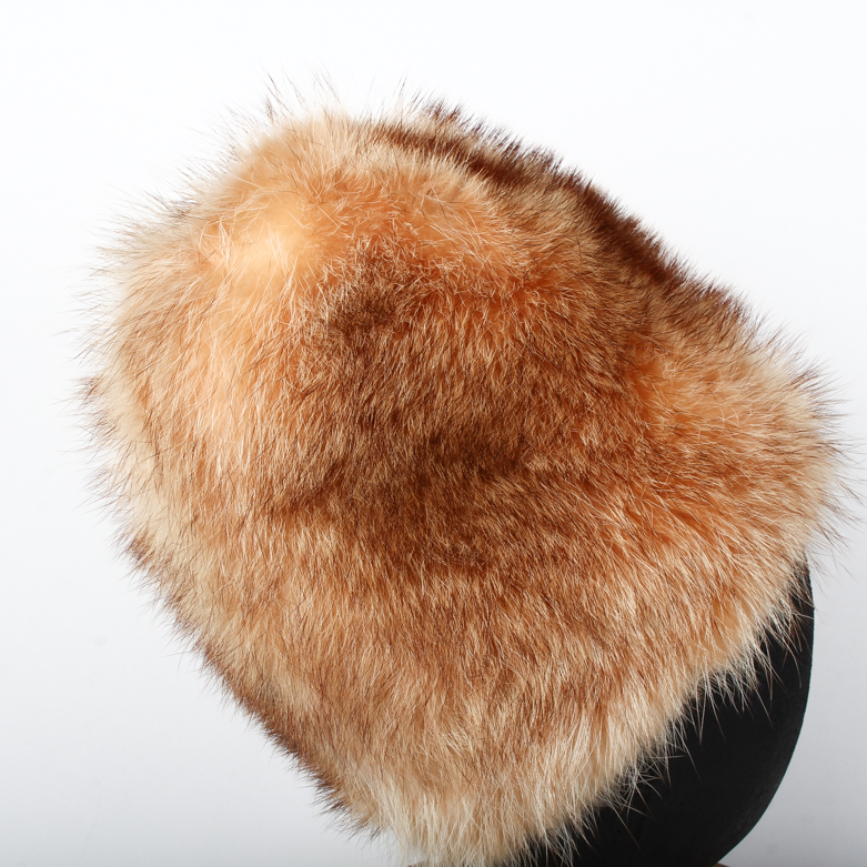 Vintage Fox Fur Hat with Box