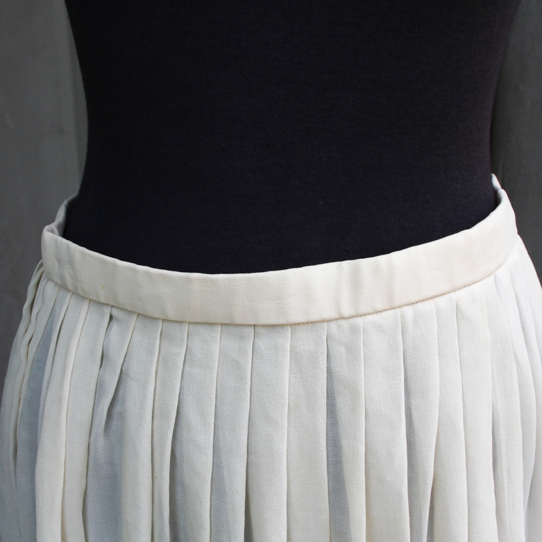 Vintage Oleg Cassini Two-Piece Silk Top and Skirt