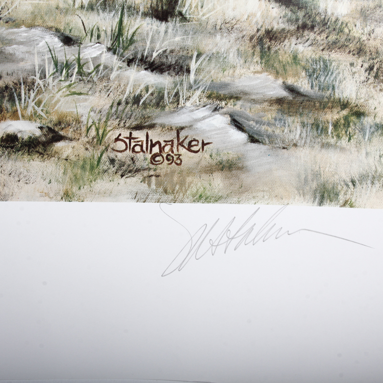 Marvin Stalnaker Offset Lithograph "Defending Elm Springs"