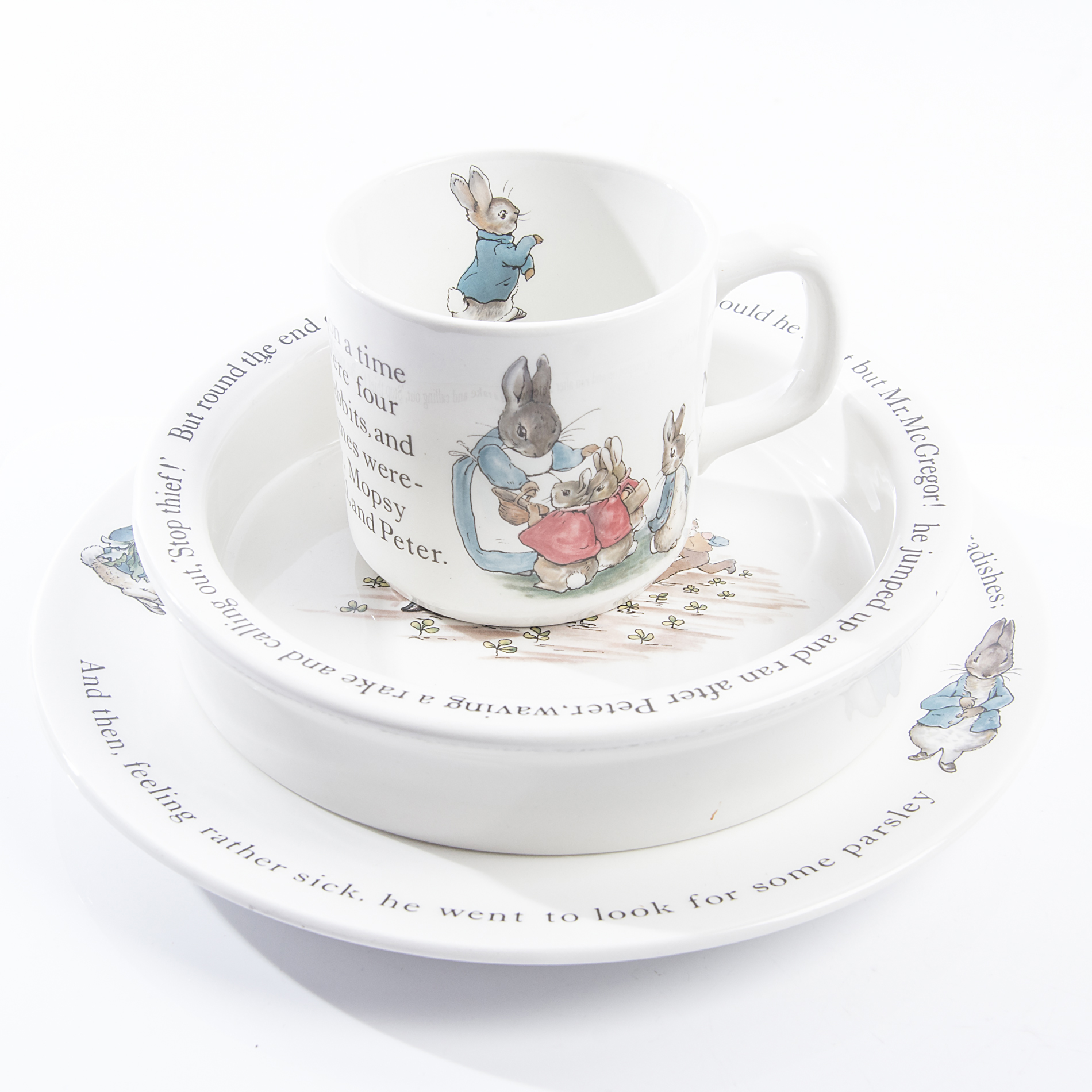 Child's Wedgwood "Peter Rabbit" Dinner Setting