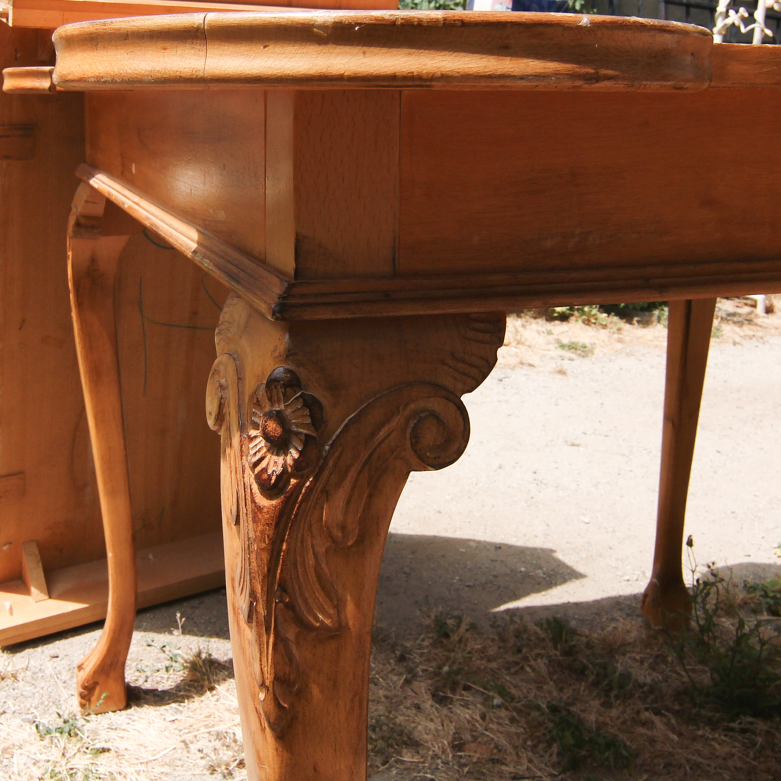 Italian Hand-Carved Game Table