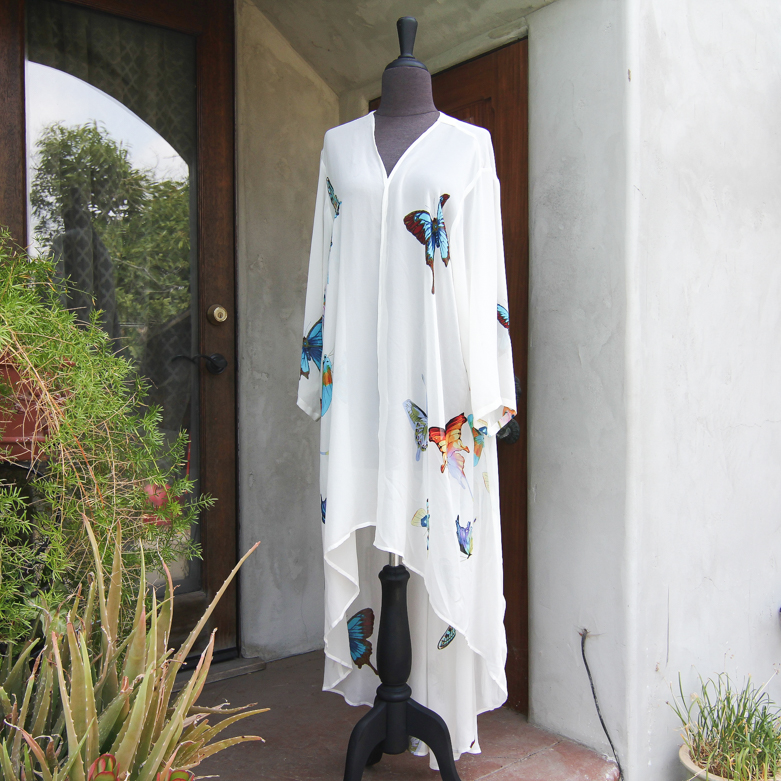 Vintage Citron Santa Monica Silk Dress