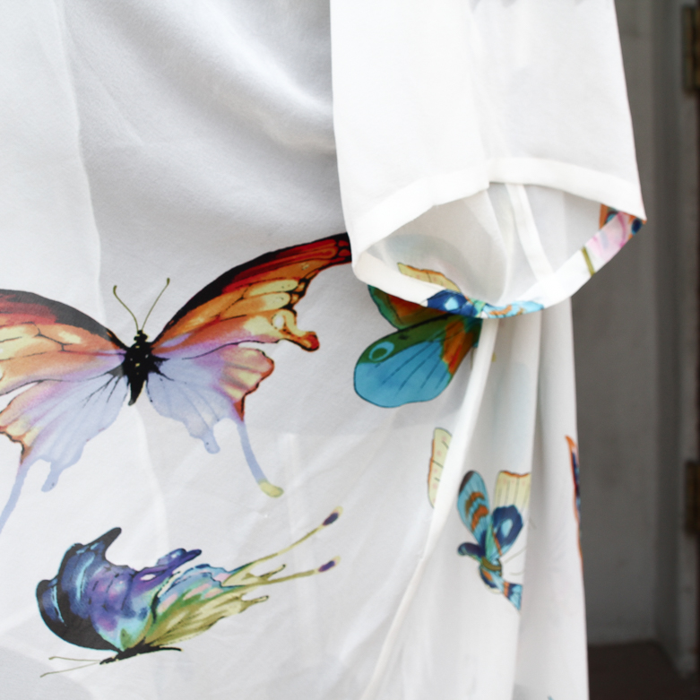 Vintage Citron Santa Monica Silk Dress