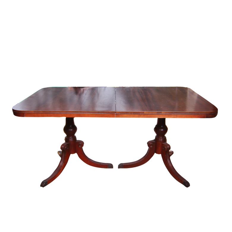 Vintage Drexel Mahogany Dining Room Table