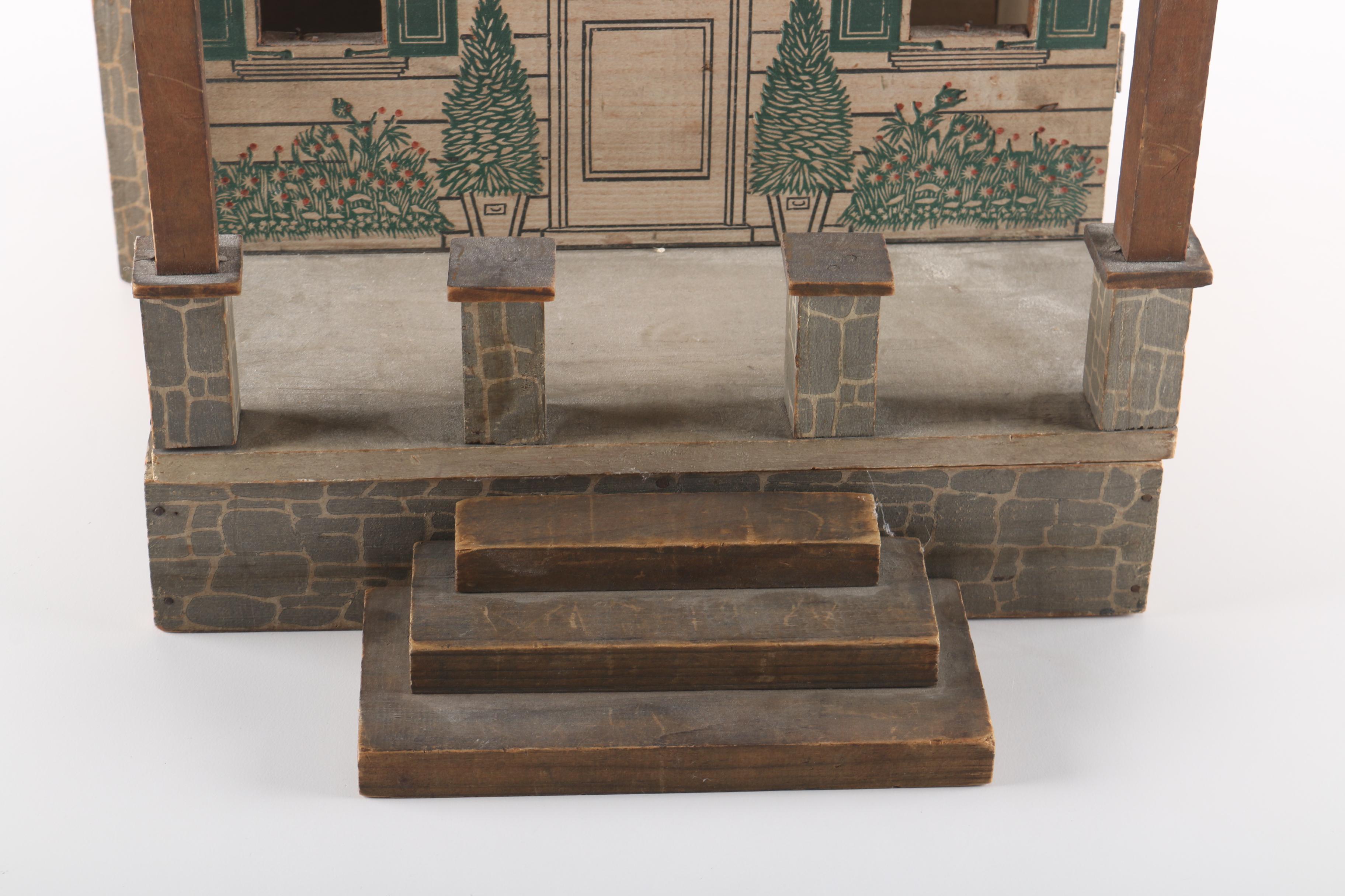 Vintage Wooden Doll House