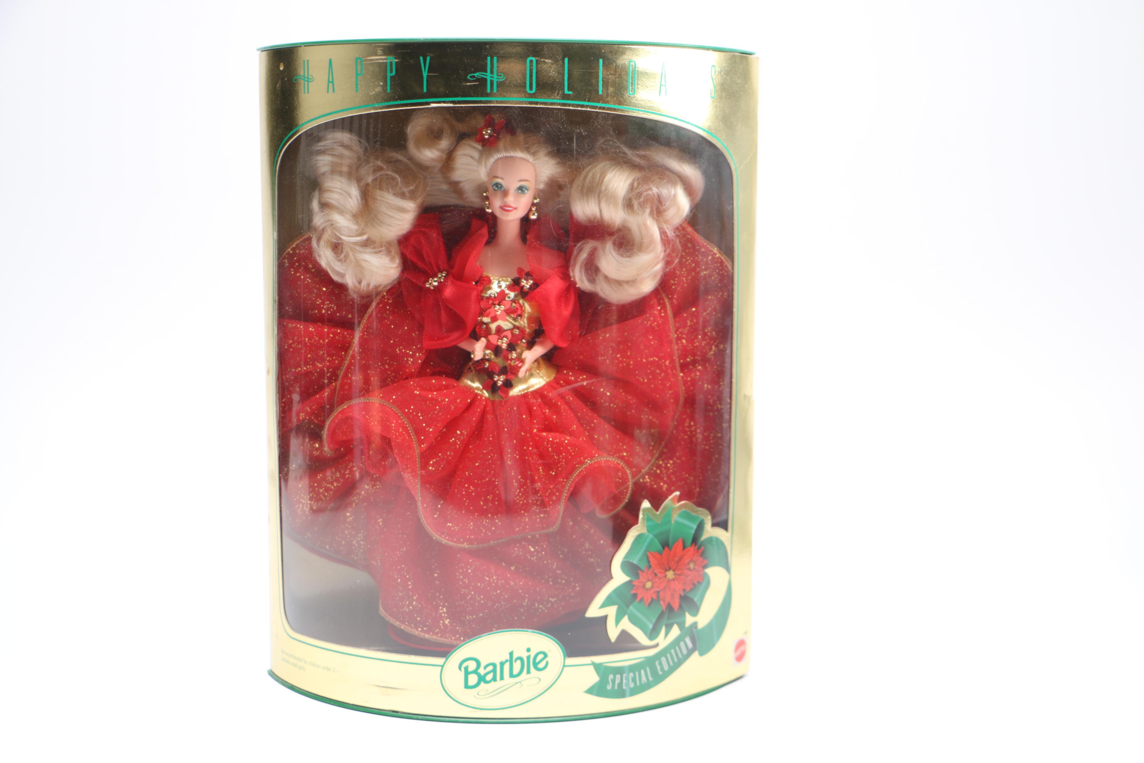 Barbie Dolls Featuring "Happy Holidays"