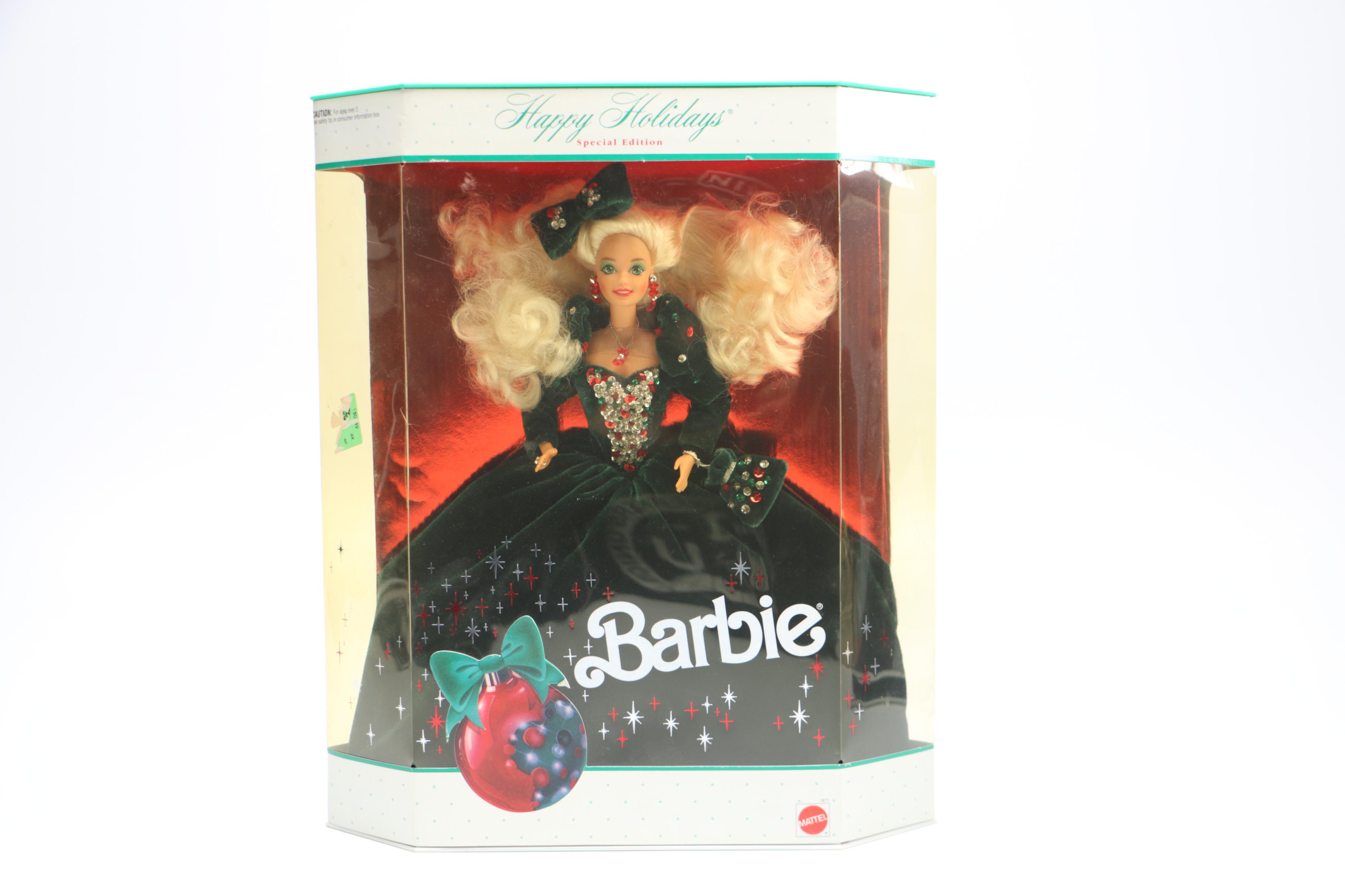 Barbie Dolls Featuring "Happy Holidays"