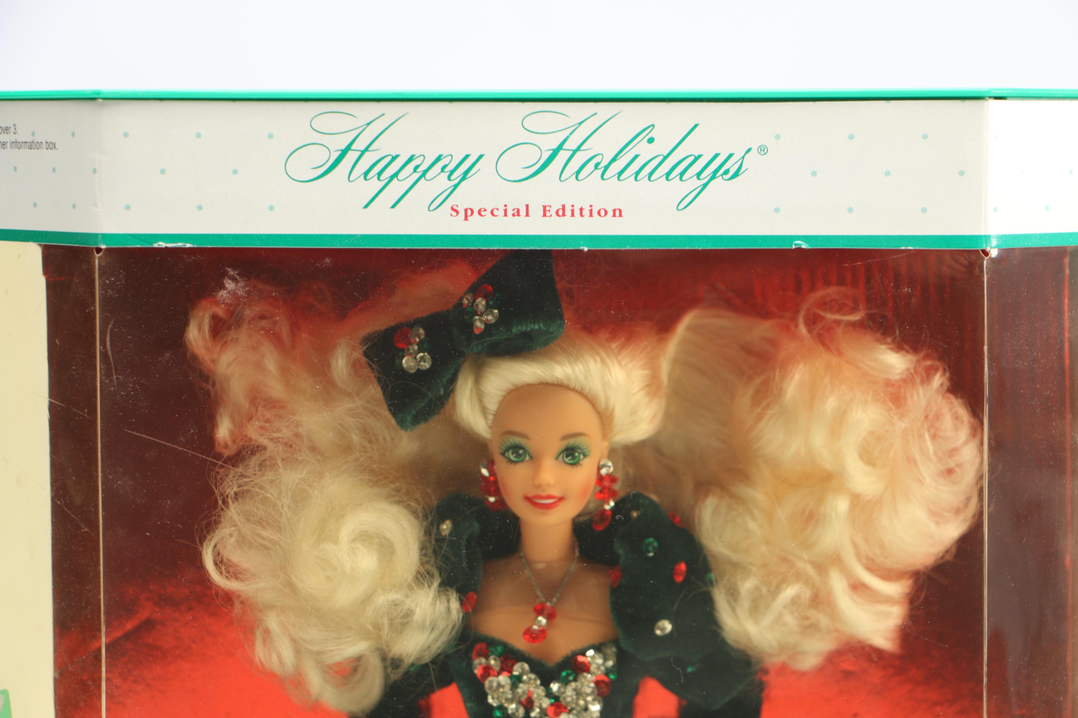 Barbie Dolls Featuring "Happy Holidays"