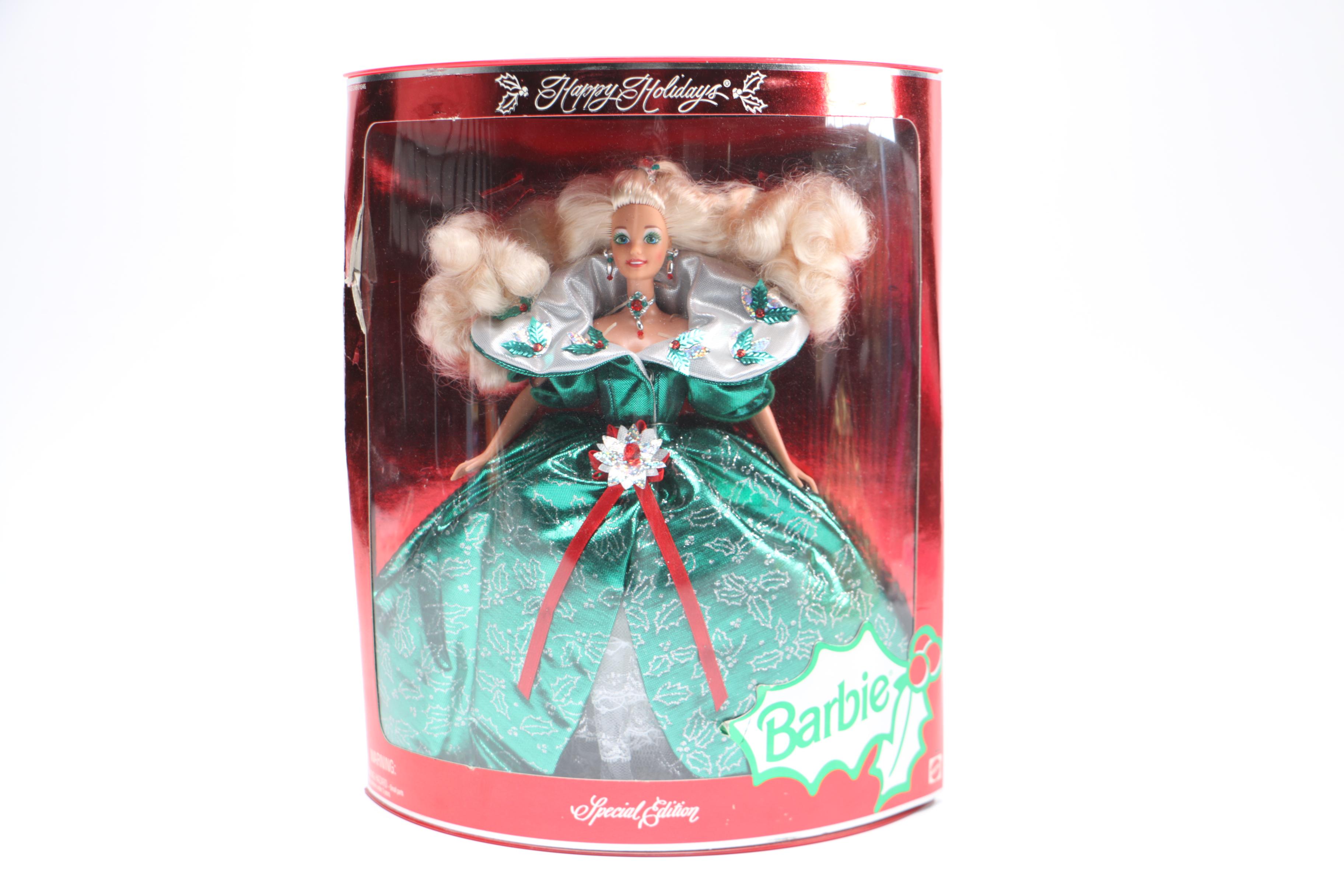 Barbie Dolls Featuring "Happy Holidays"