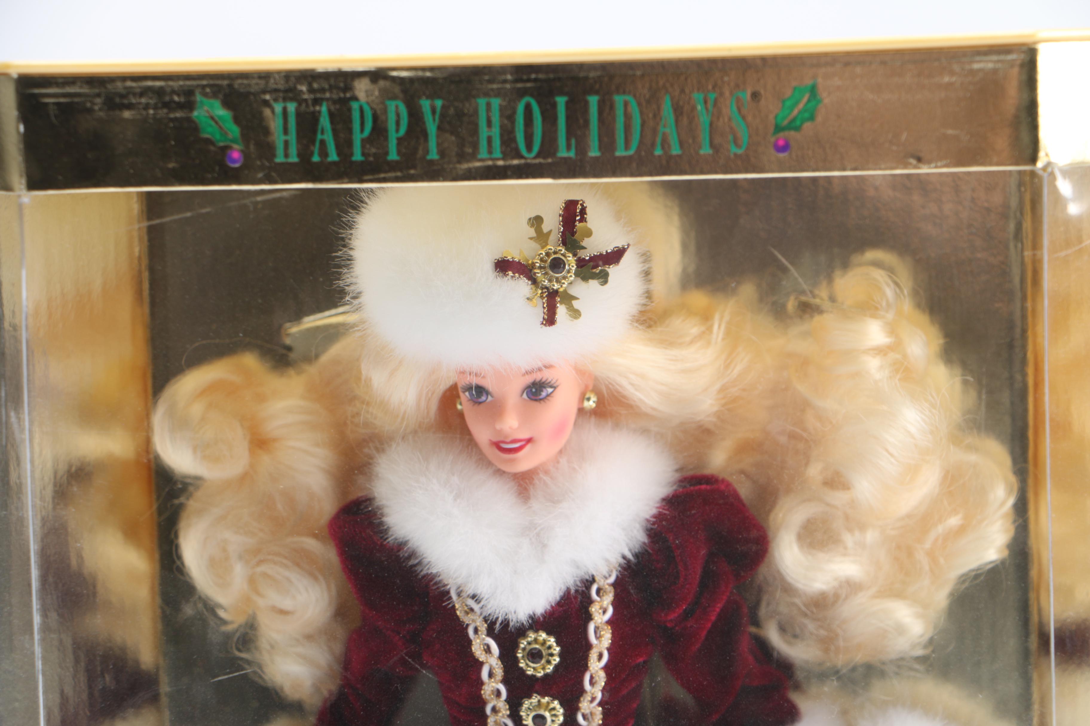 Barbie Dolls Featuring "Happy Holidays"