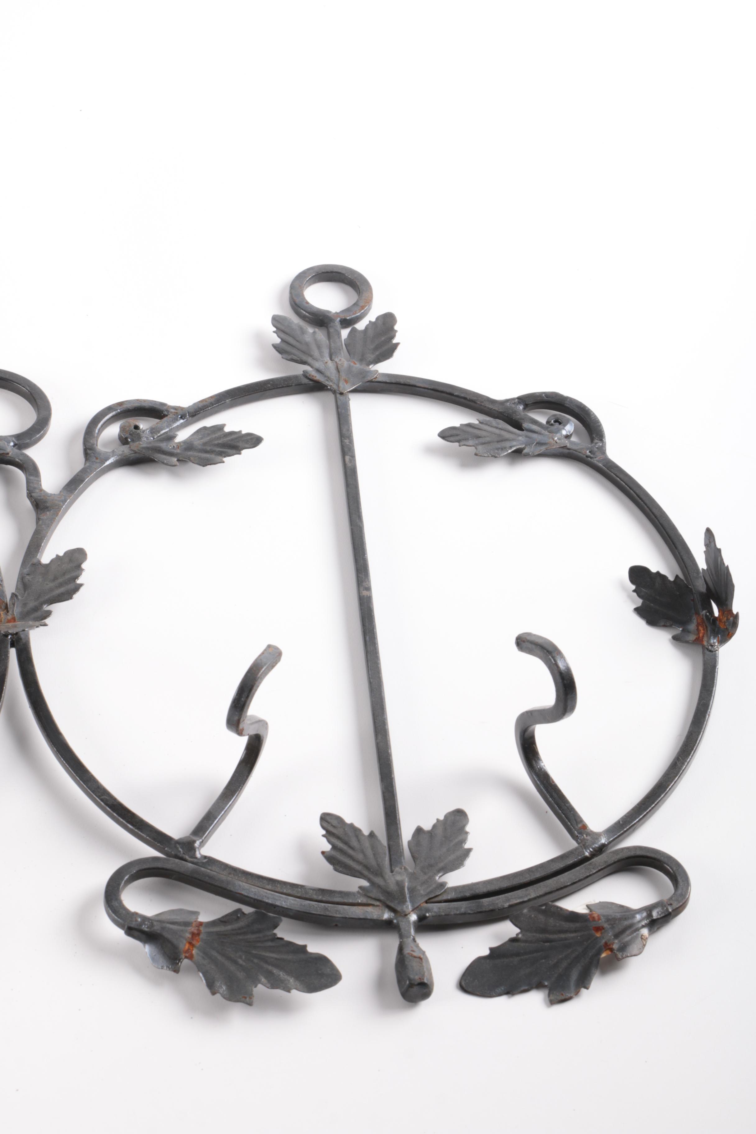 Cast Iron Metal Wall Rack