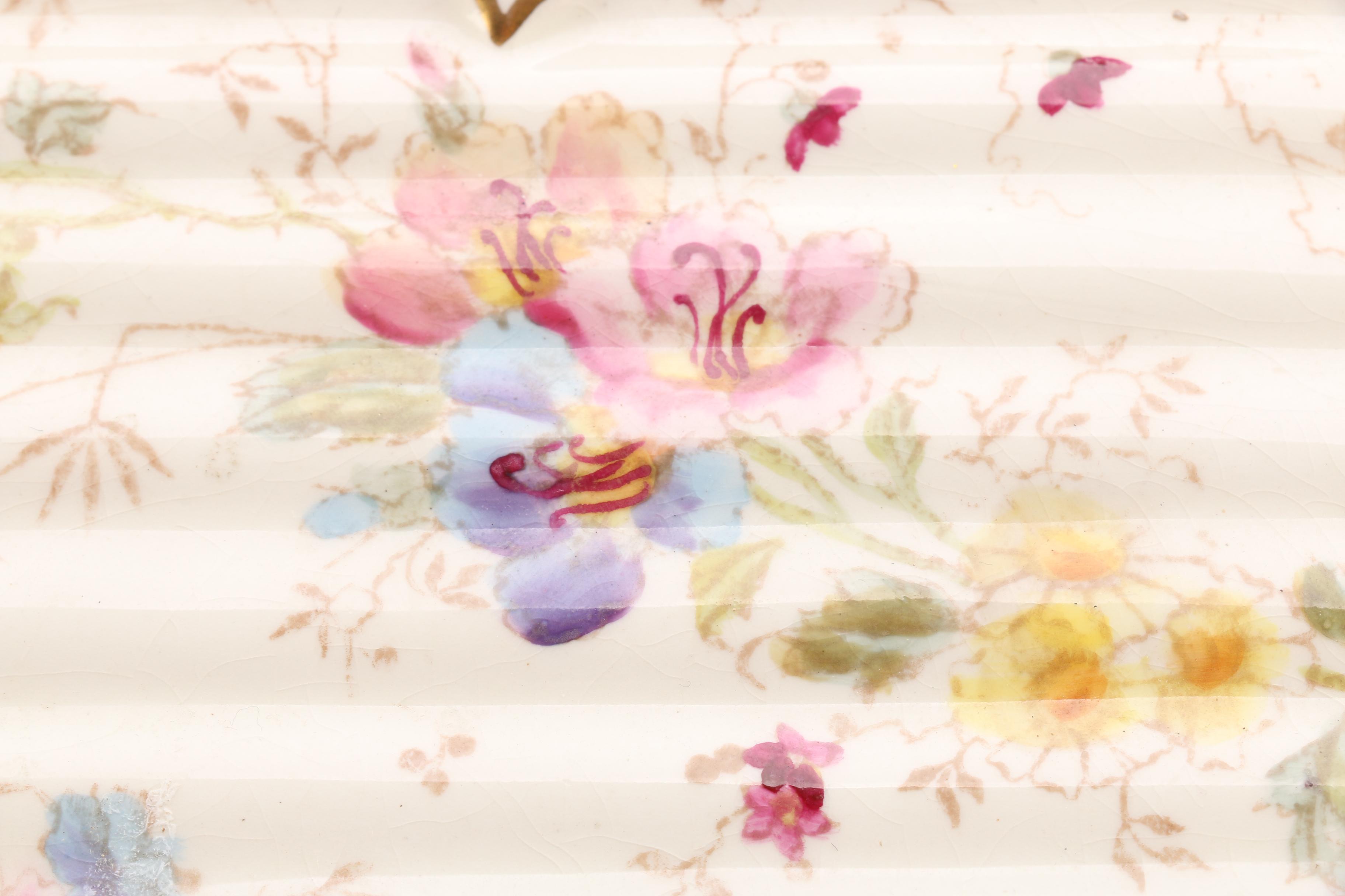 Floral Patterned Ceramic Cheese Keeper