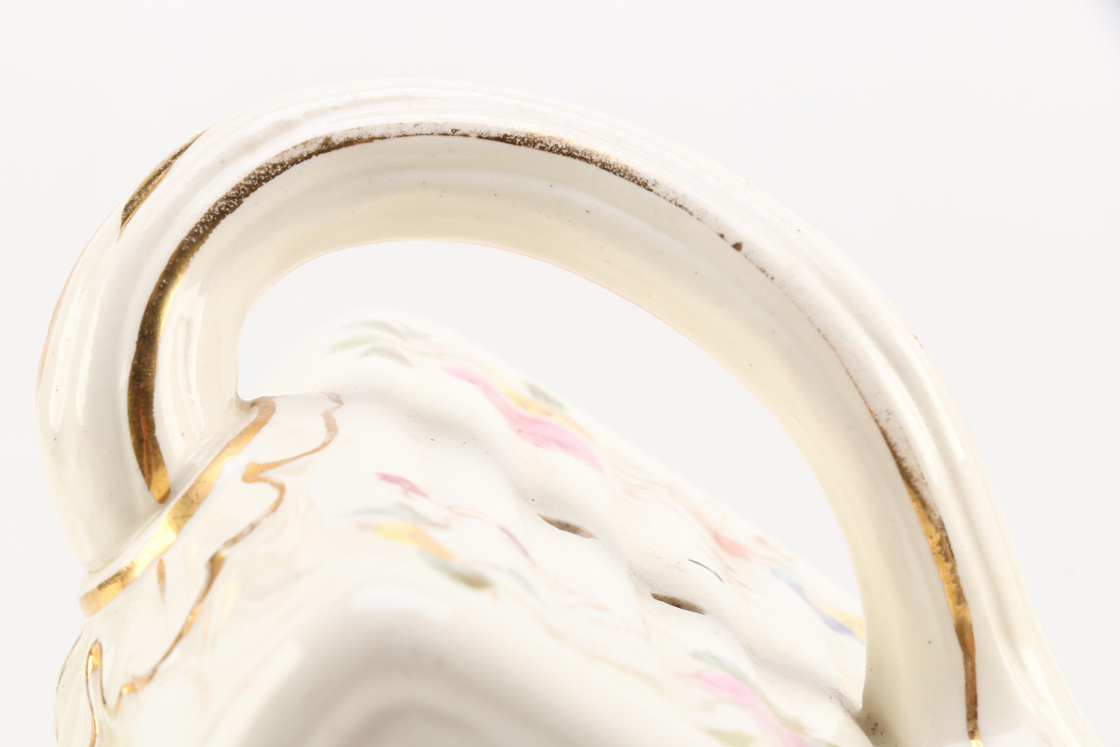 Floral Patterned Ceramic Cheese Keeper