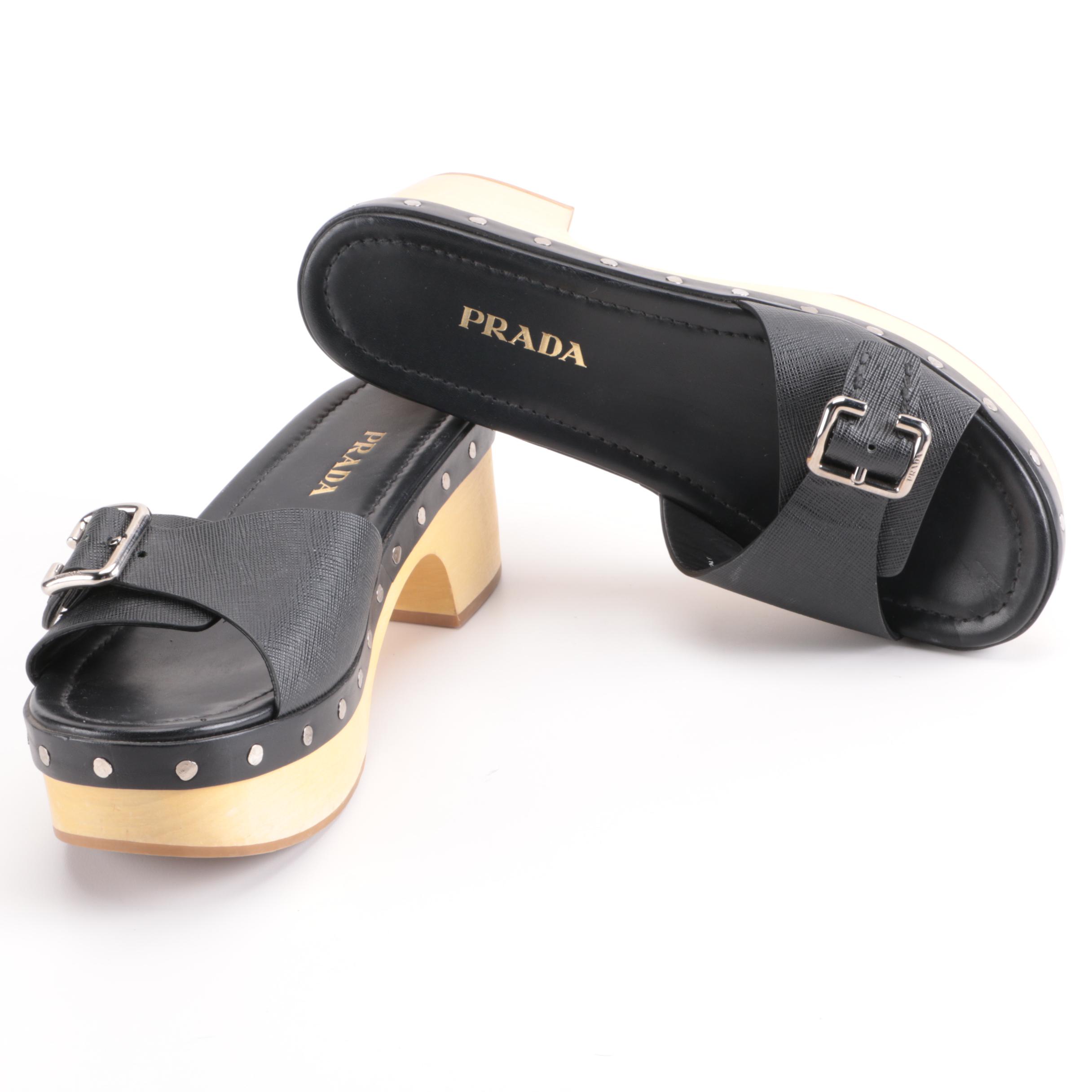 Prada Platform Sandals