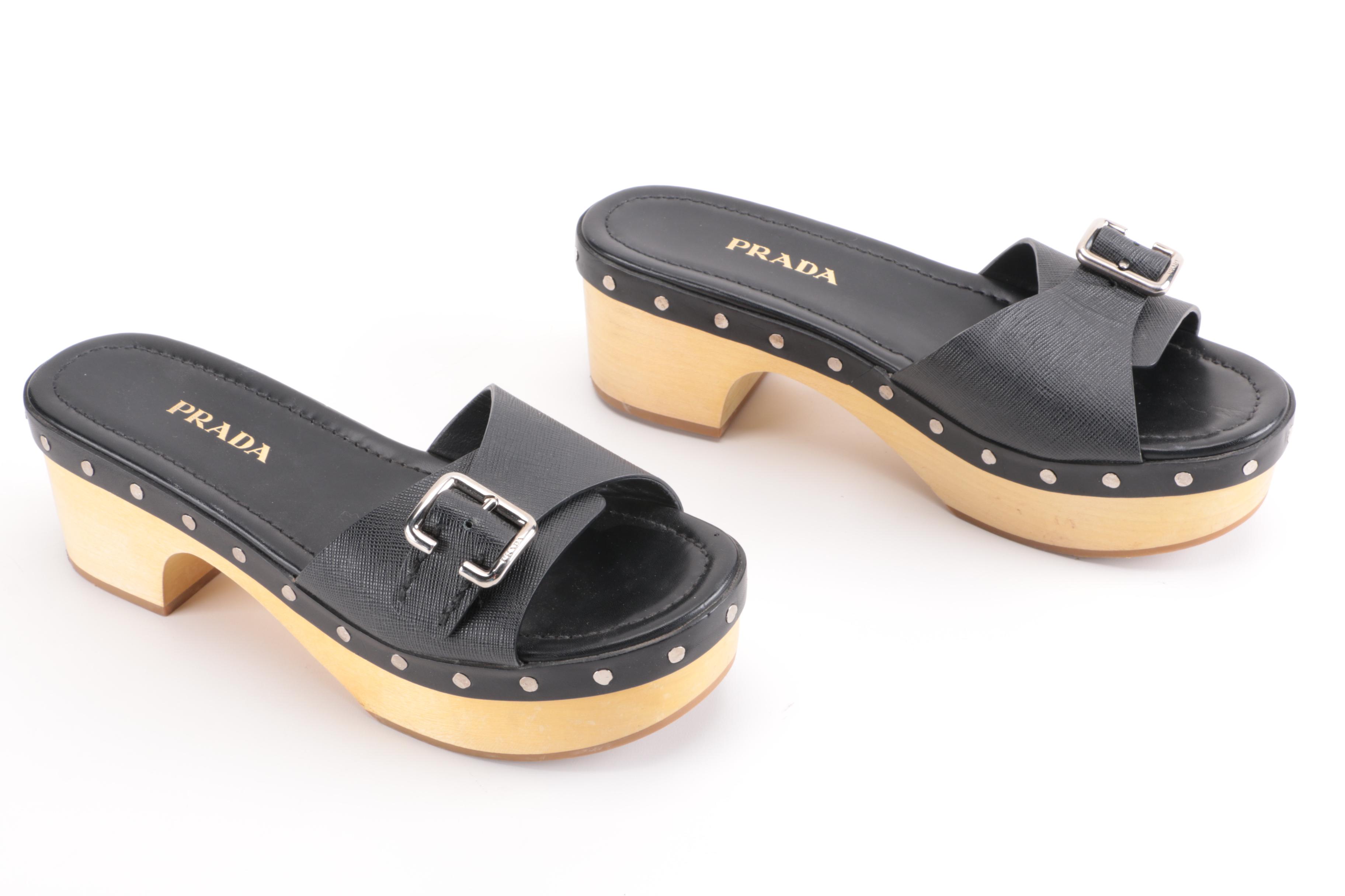 Prada Platform Sandals