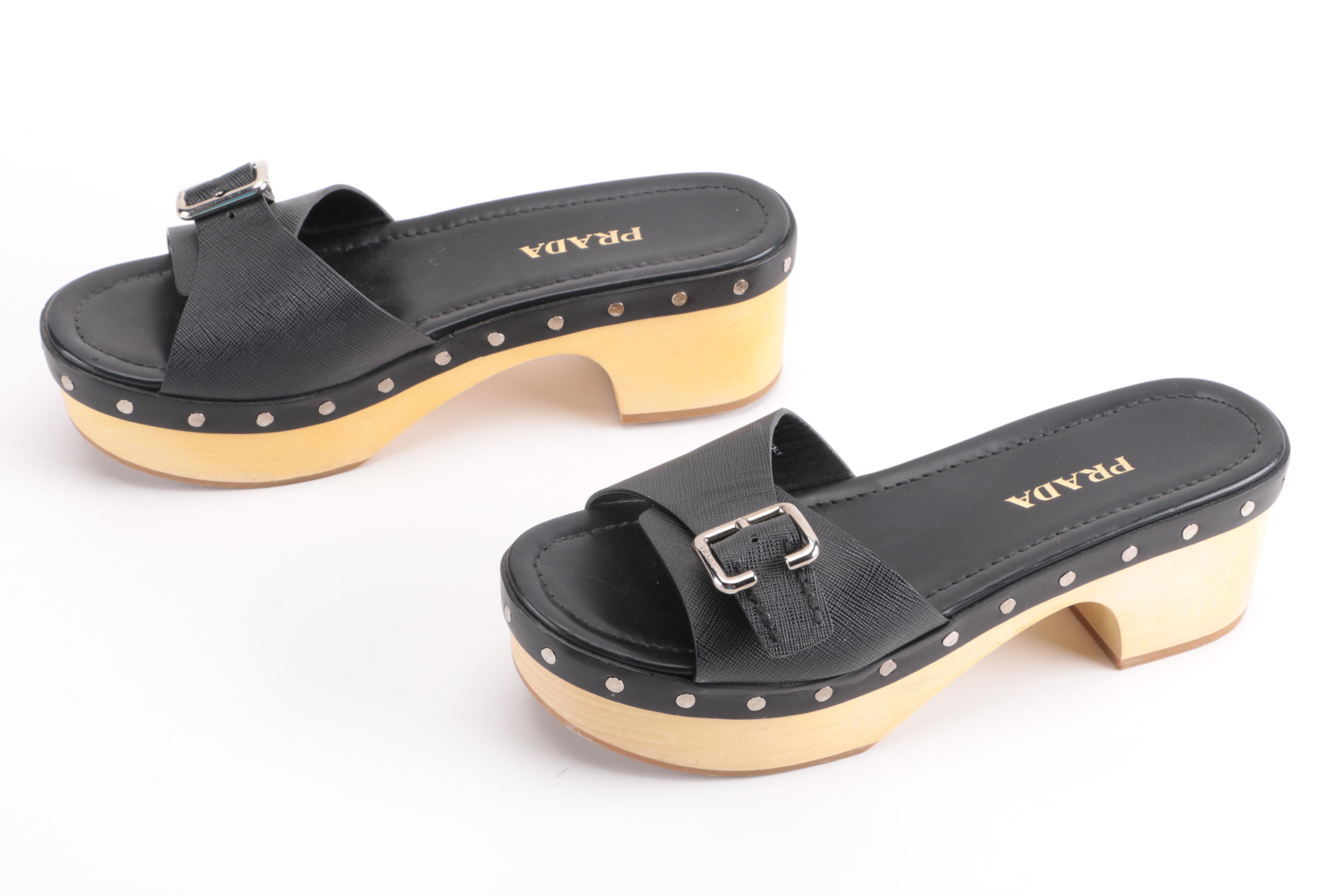 Prada Platform Sandals