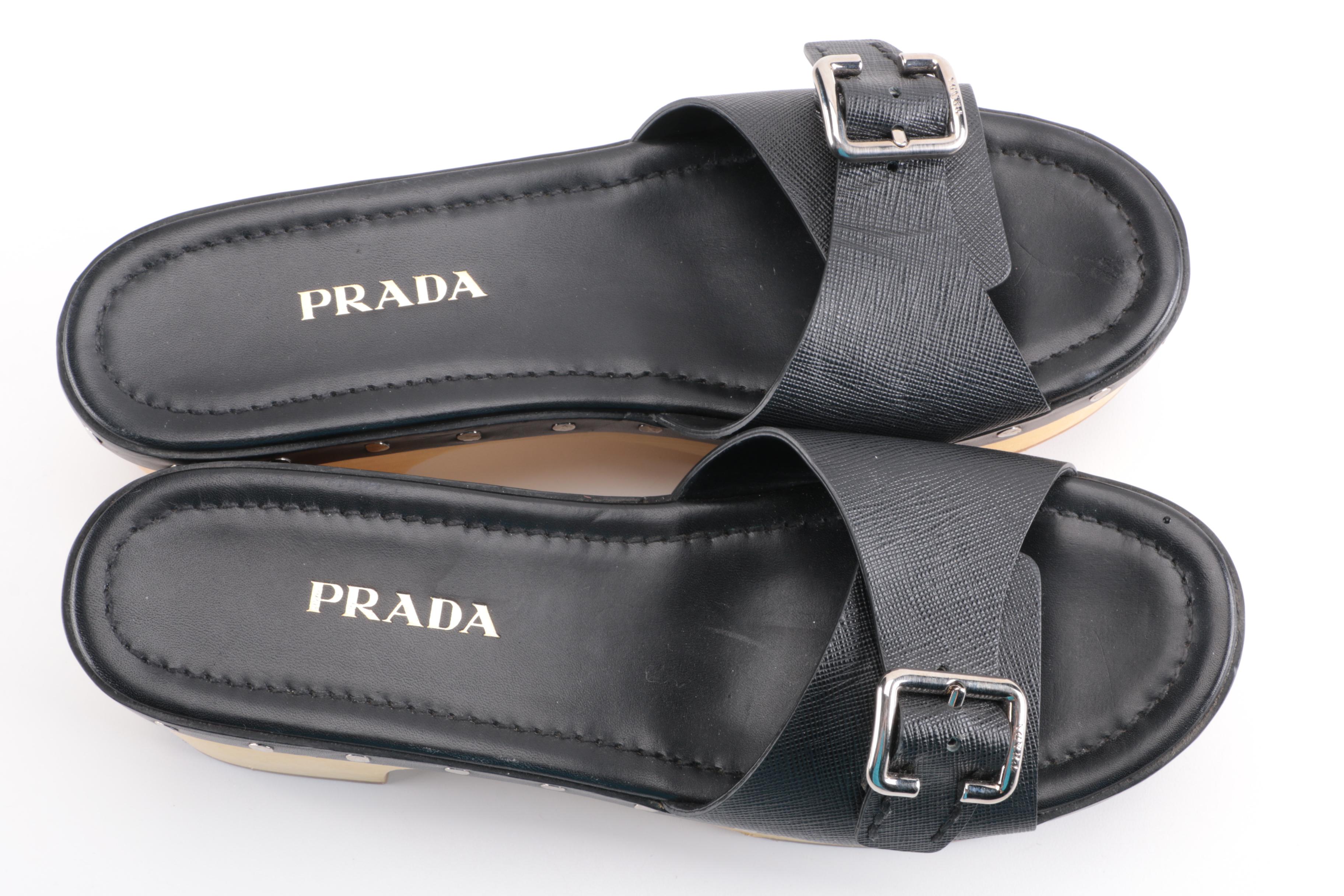 Prada Platform Sandals
