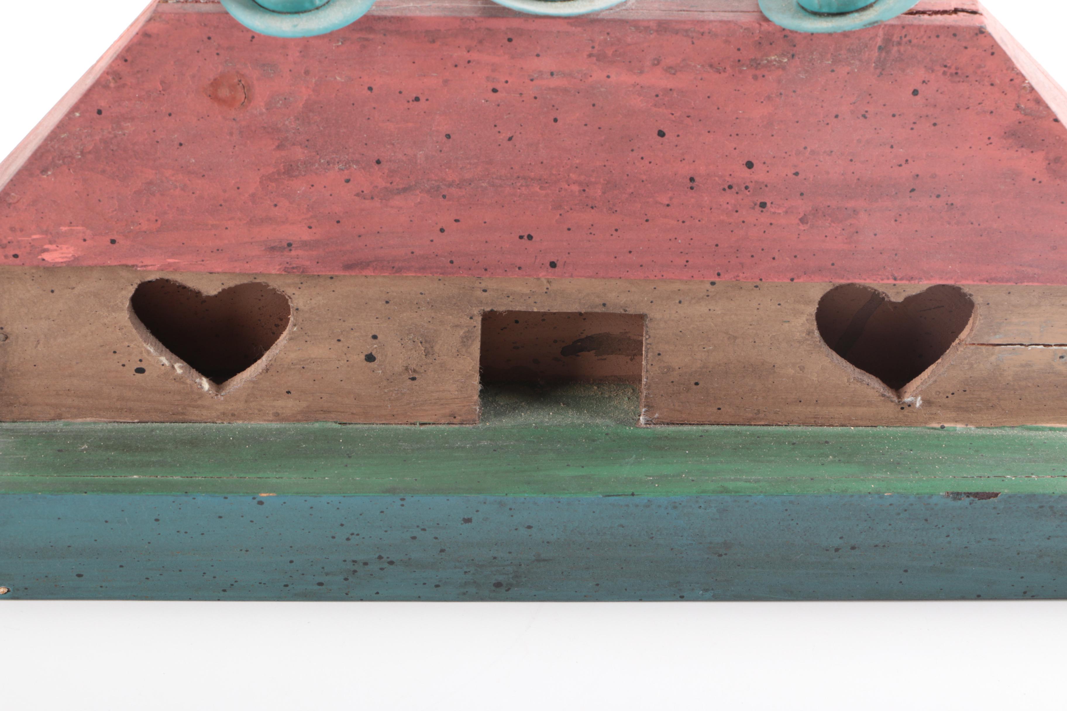 Carved Wooden Candle Boat