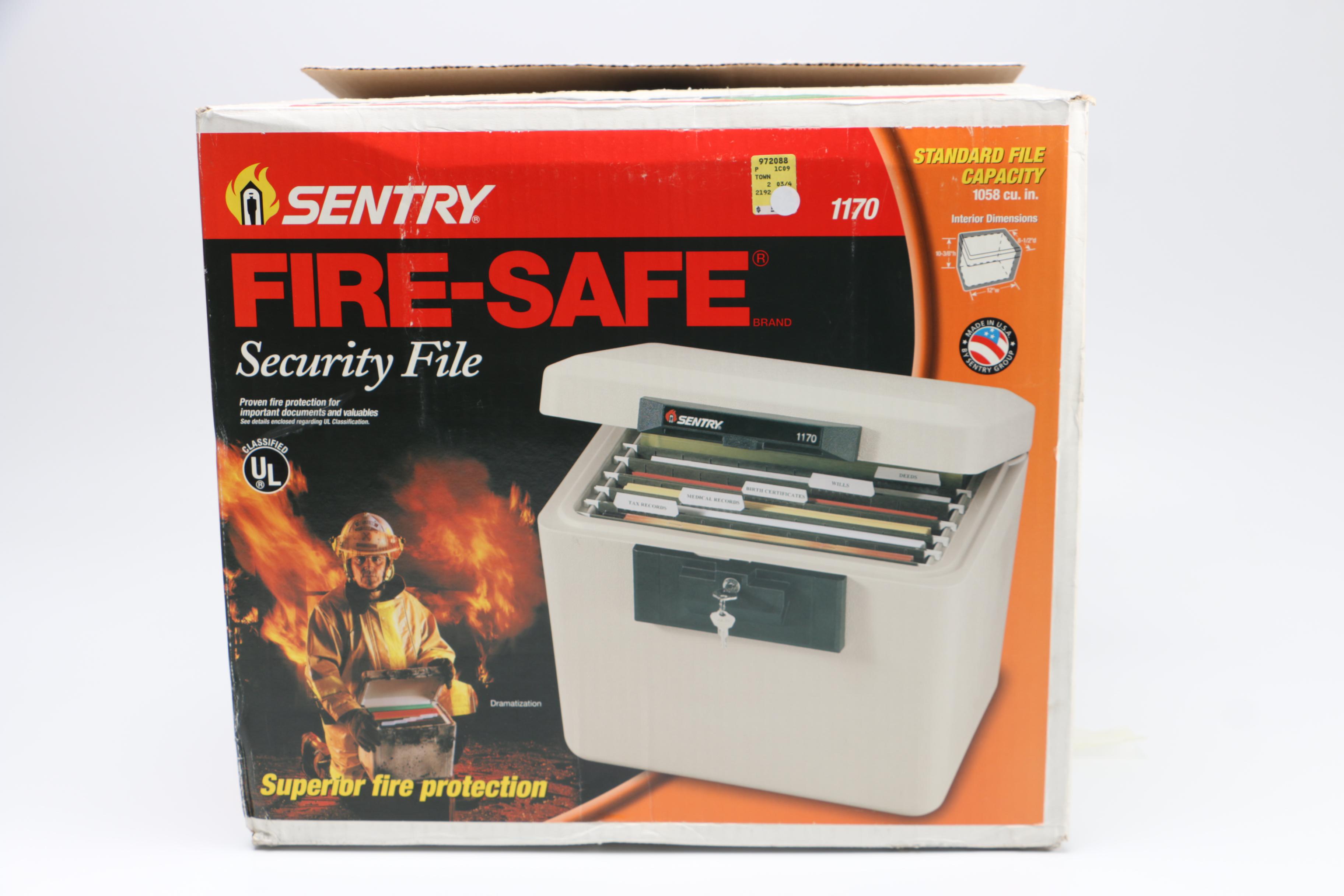 Sentry Fire-Safe Security File Box