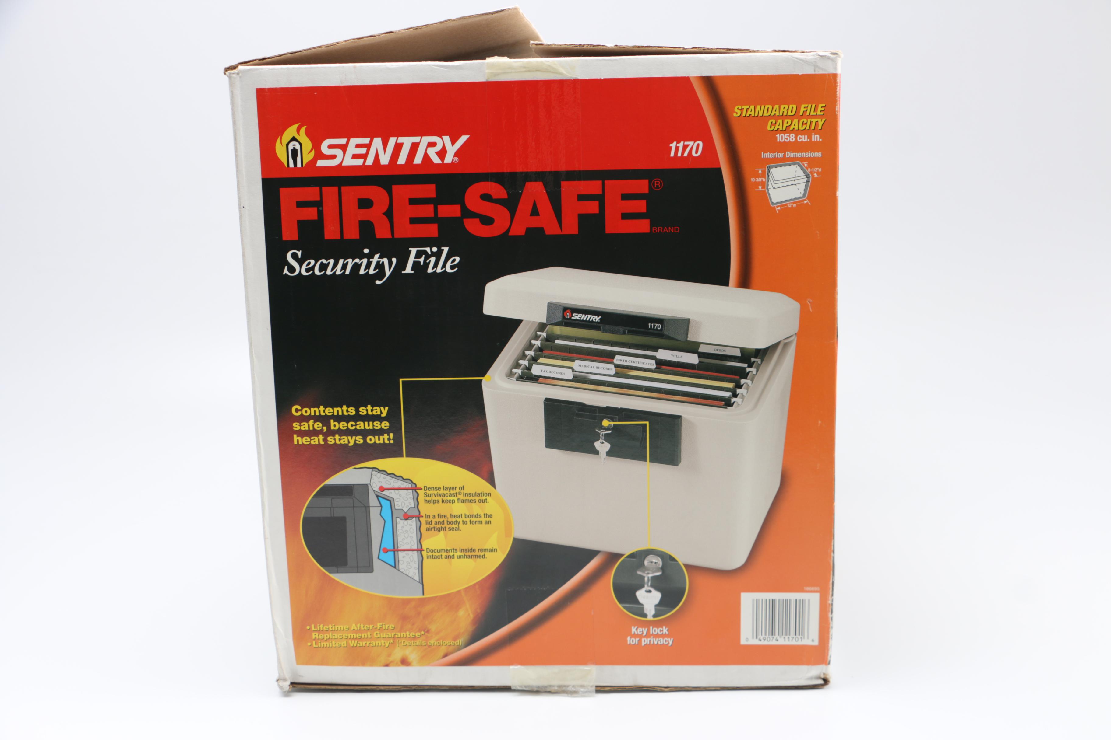 Sentry Fire-Safe Security File Box
