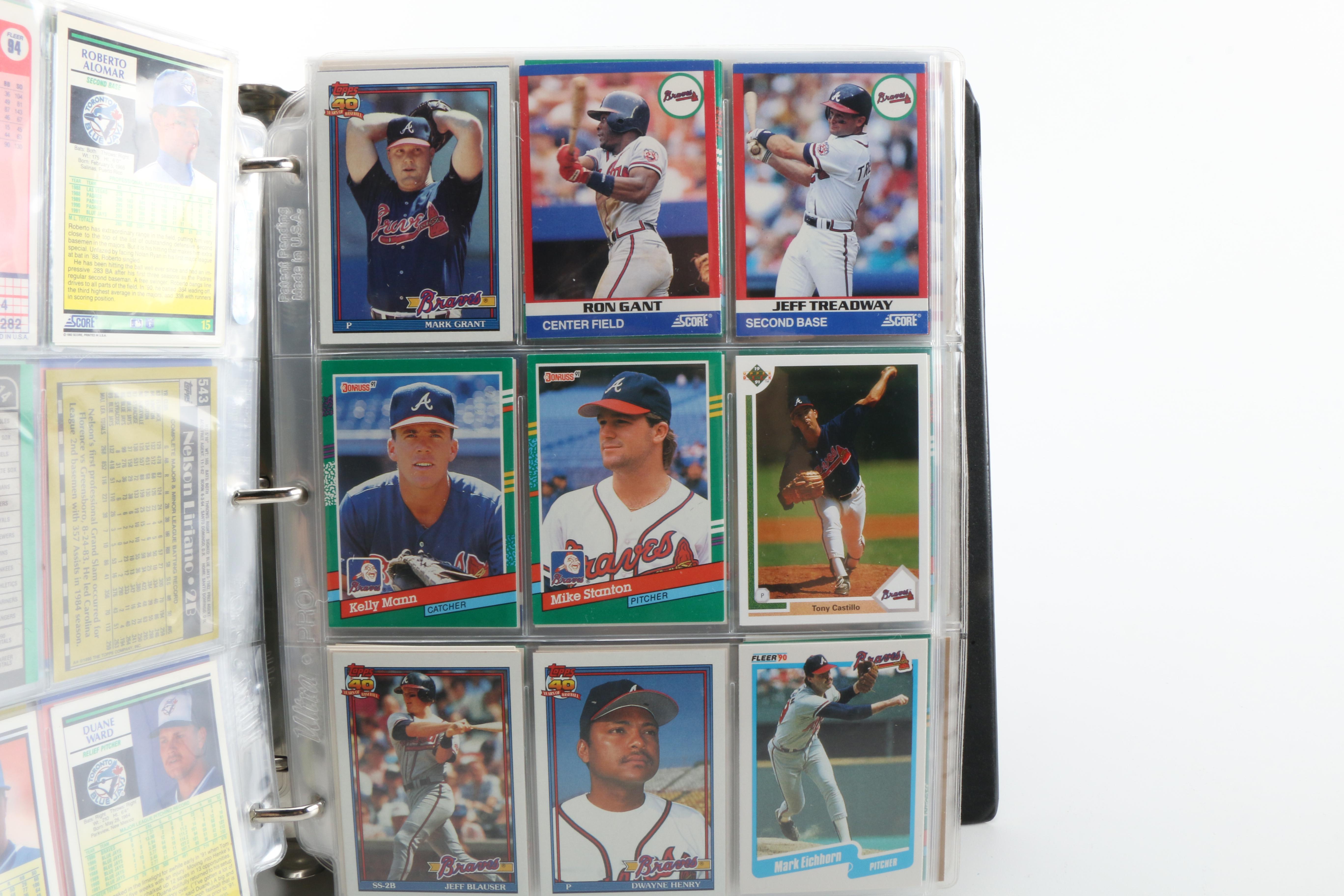 Collection of 1980s and 1990s Baseball Cards