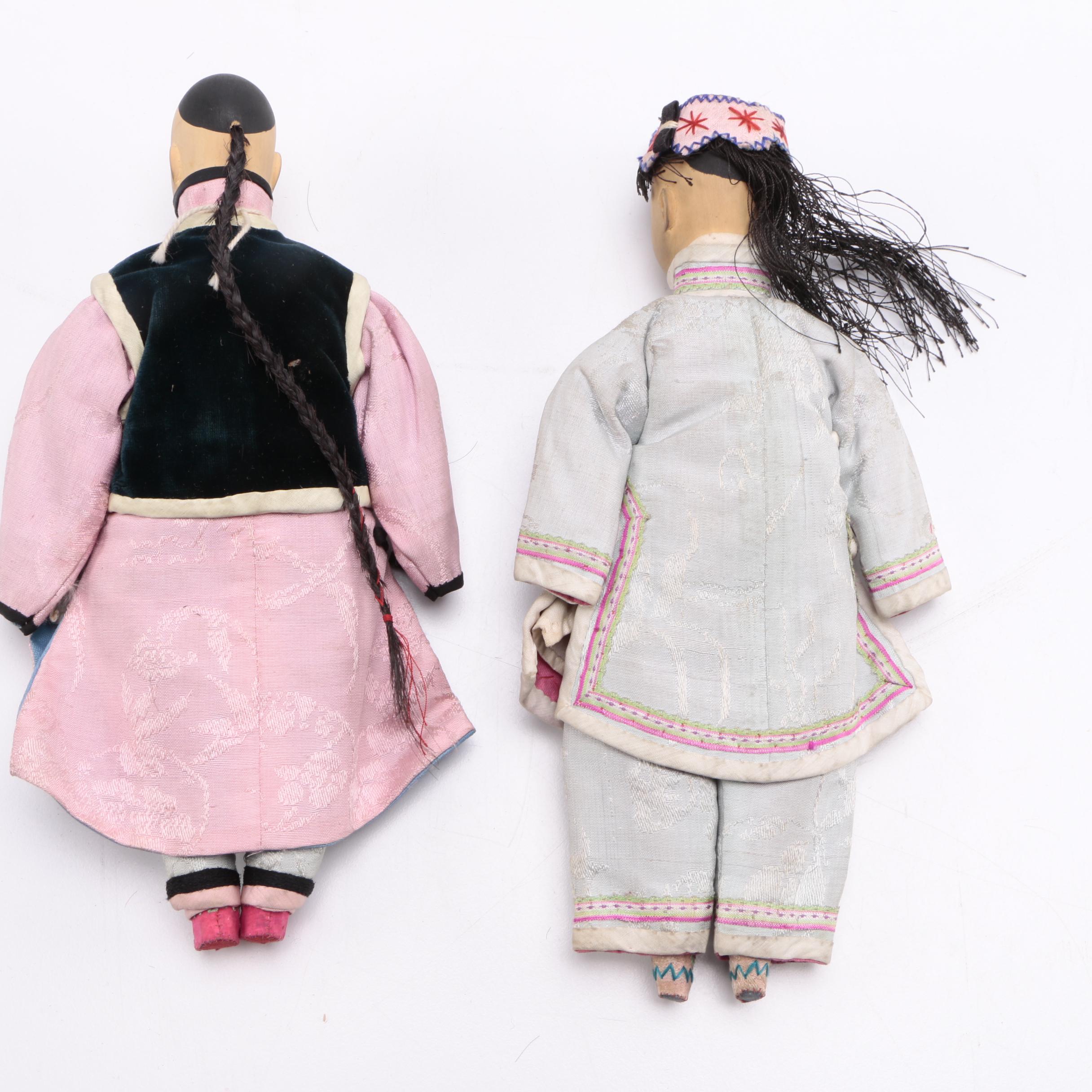 Two Chinese Porcelain Dolls