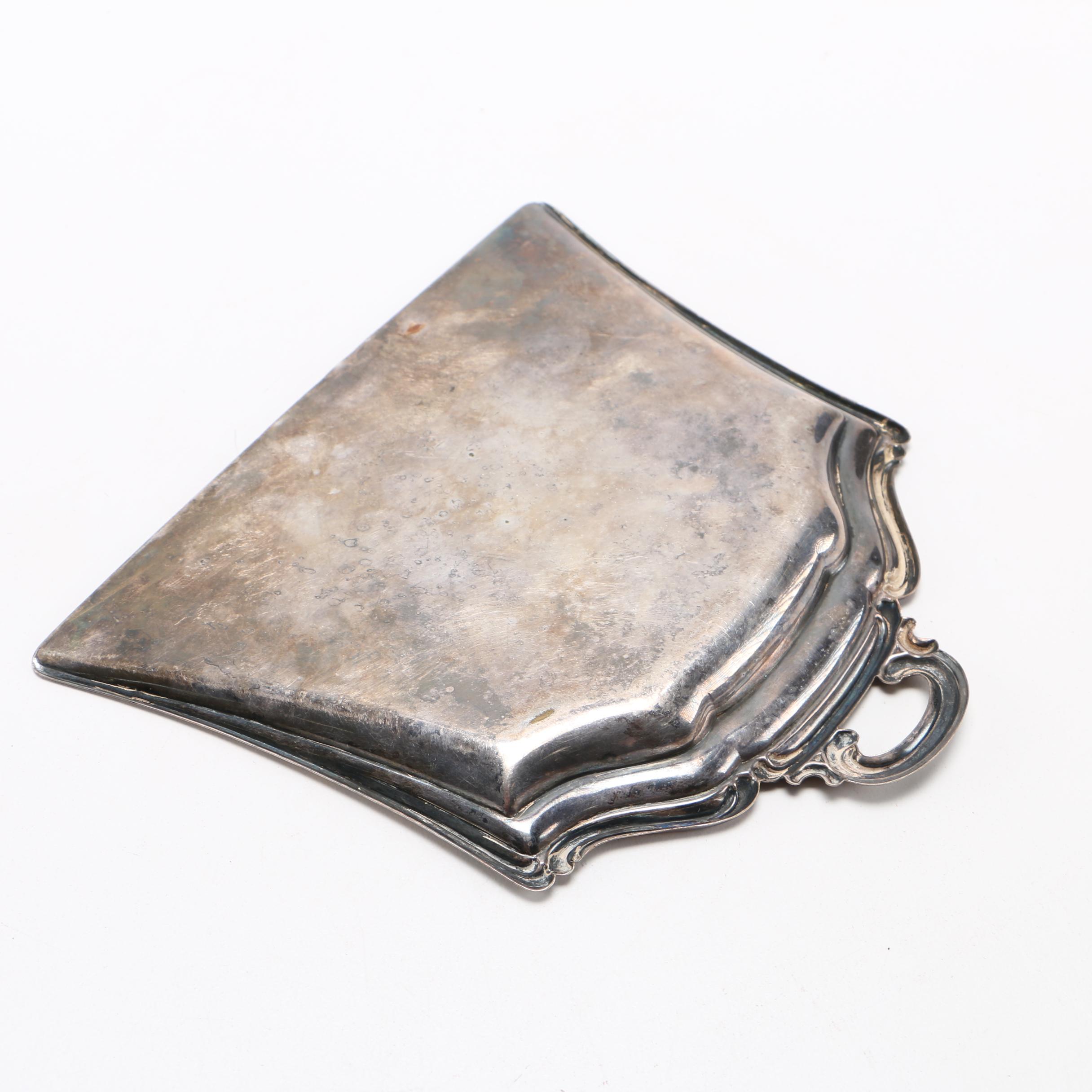 Vintage Silver Plate Crumb Catcher and Ashtray