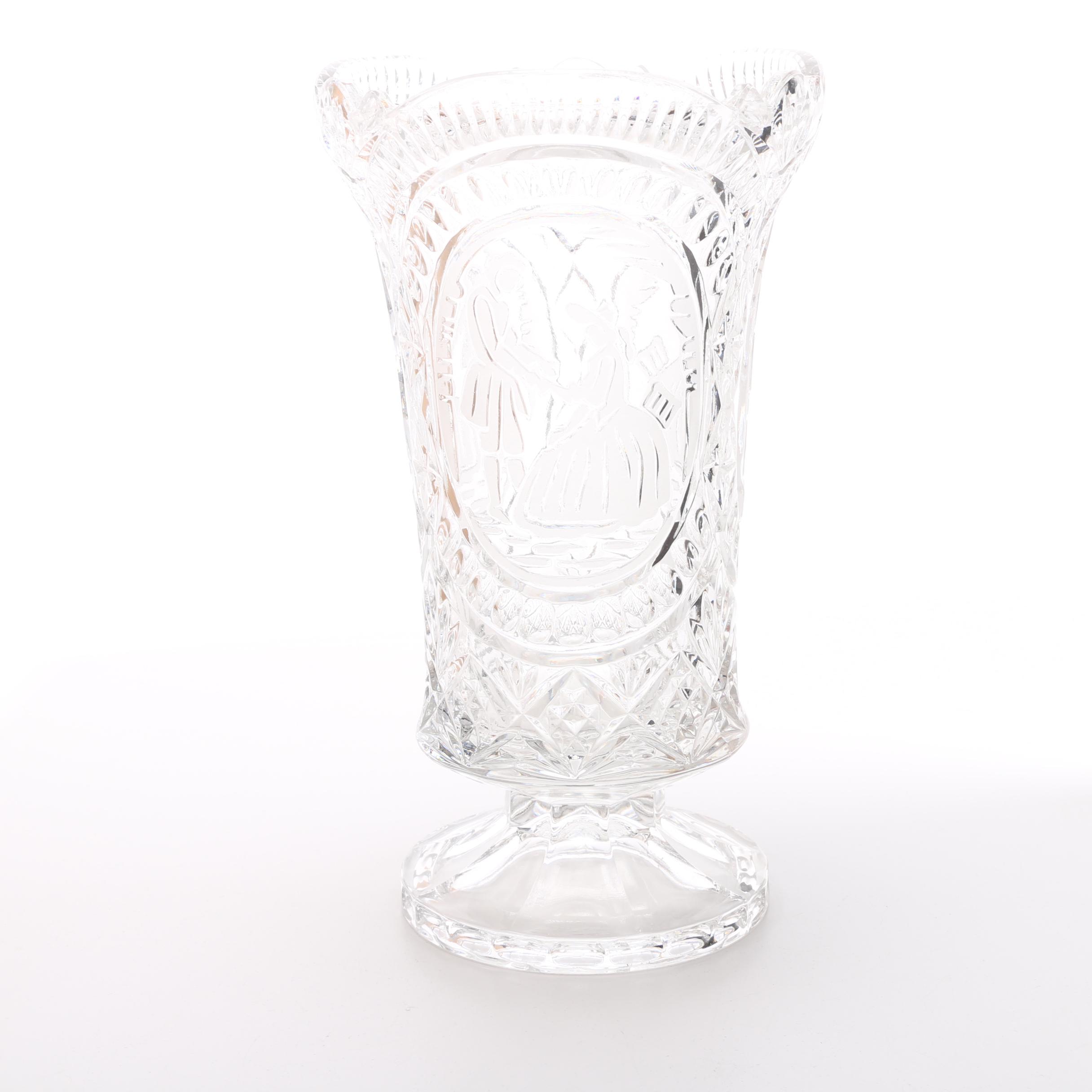 Cut Crystal Vase