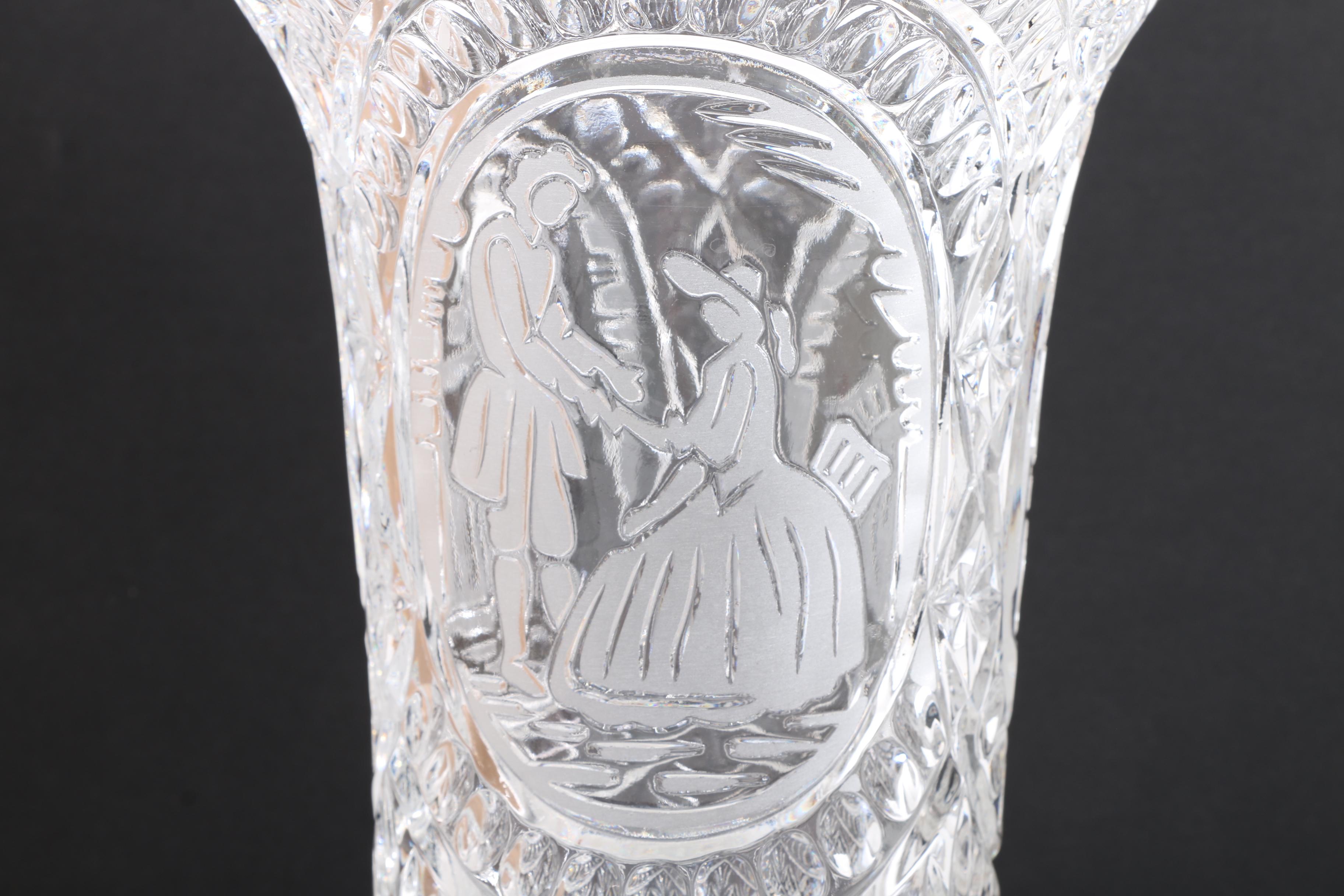 Cut Crystal Vase